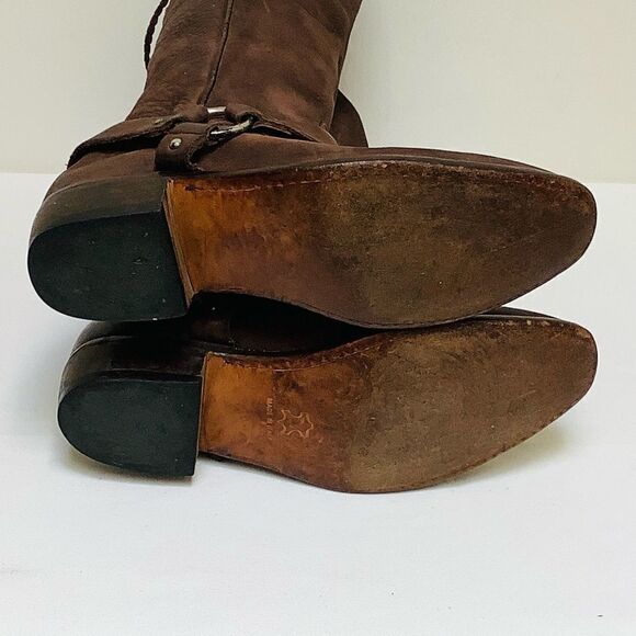 GOLDEN GOOSE LEATHER BOOTS BROWN SIZE 10 EUC - Picture 5 of 10